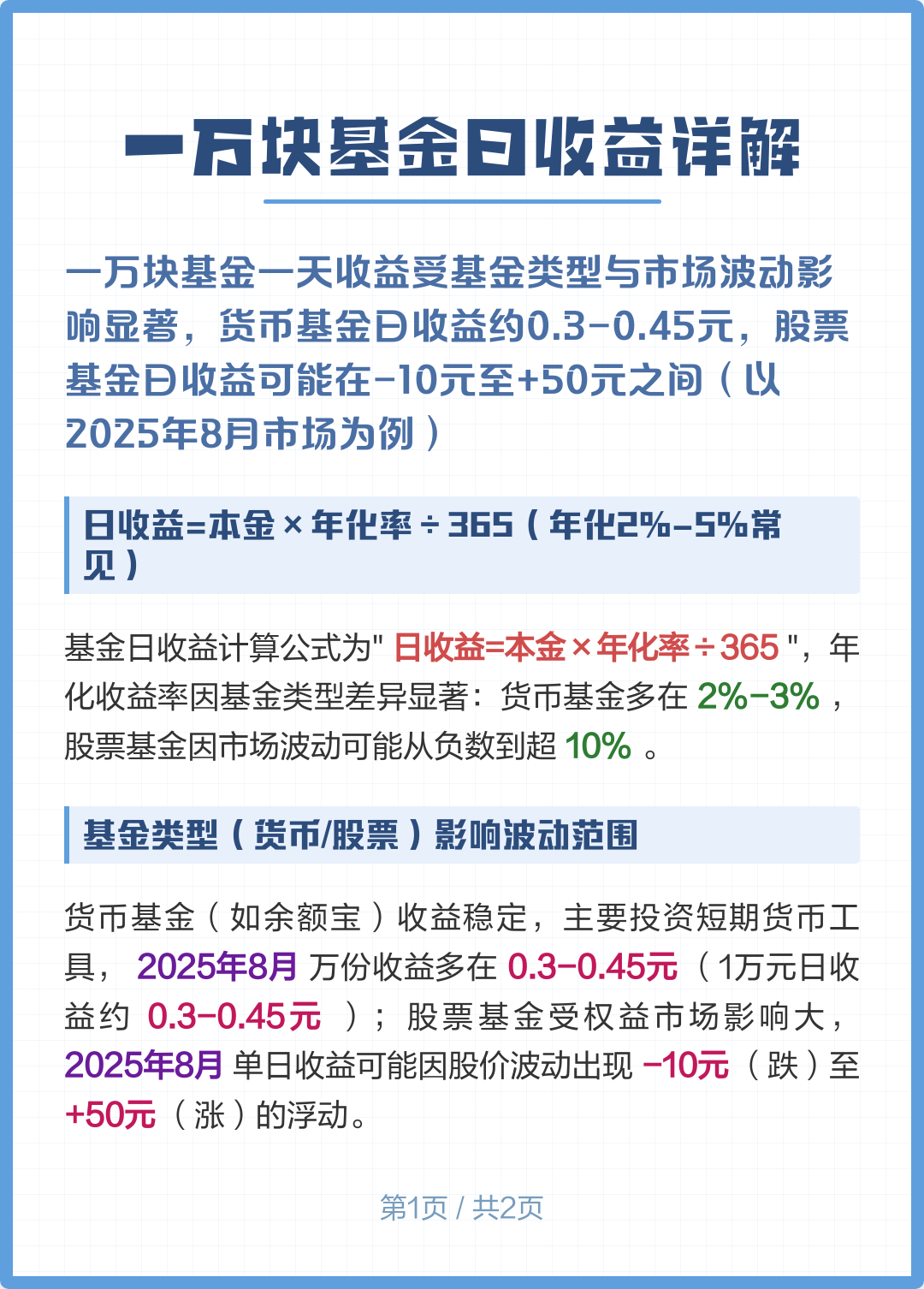 货币基金收益(货币基金收益最新)